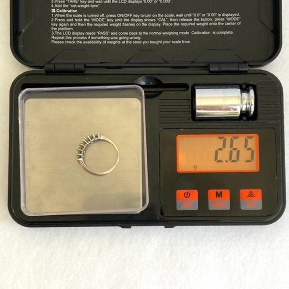 VTG 14K EREV White Gold 16 Stone Round Diamond Wedding Band Ring 5.75 - Picture 15 of 16